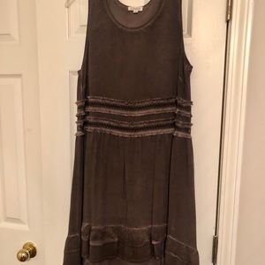 Chocolate Brown Sleeveless Dress